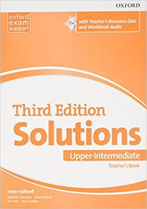 Solutions Upper-Intermediate Teacher's Book and CD-ROM Pack 3 ed