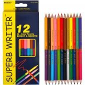 Цветные карандаши Марко 12 карандашей двусторонних  