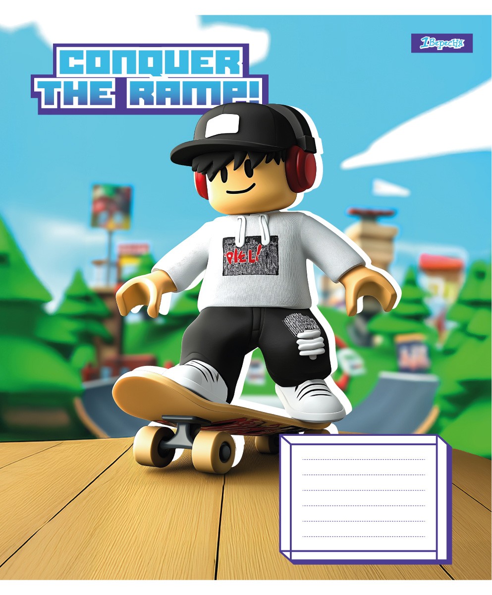 Зошит шкільний 12 аркушів клітинка Urban Blocks Series 1 Вересня