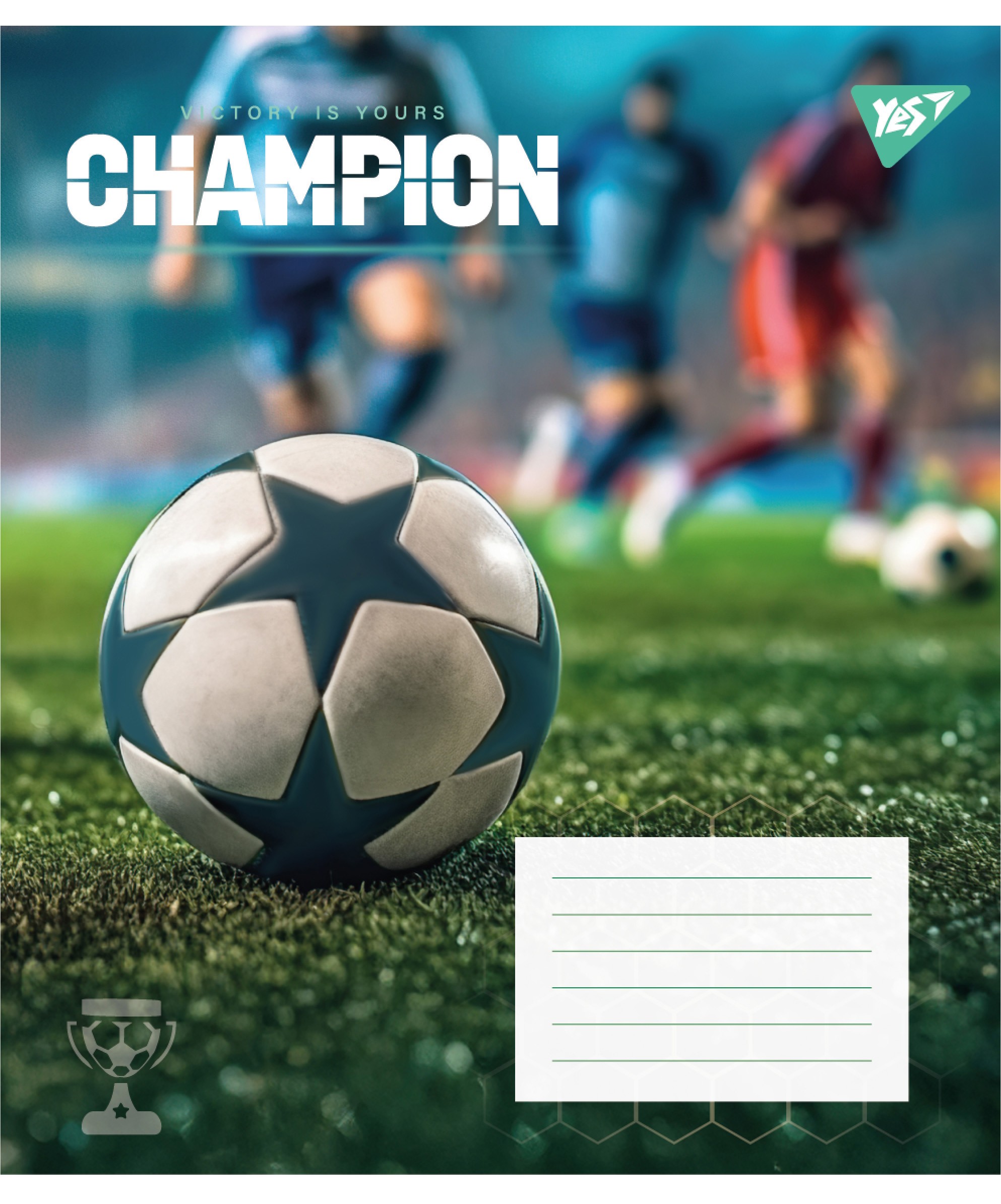 Зошит шкільний 12 аркушів клітинка Champion Yes