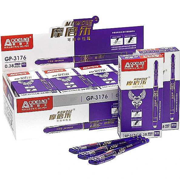 Ручка пиши-стирай 0,38 мм Aodemei GP-3176 Фіолетовий (гель)