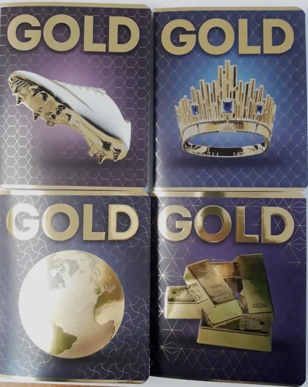 Зошит шкільний 48 аркушів клітинка Тетрада SUPER GOLD