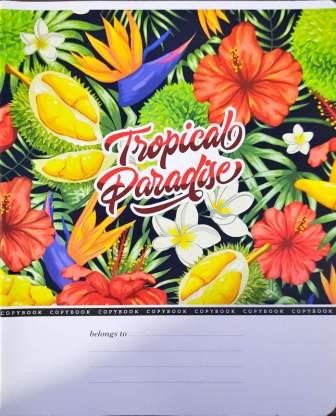 Зошит шкільний 24 аркуша клітинка Mandarin Tropical Paradise