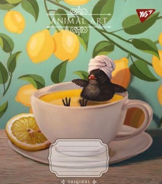 Зошит шкільний 48 аркушів клітинка Animal art YES