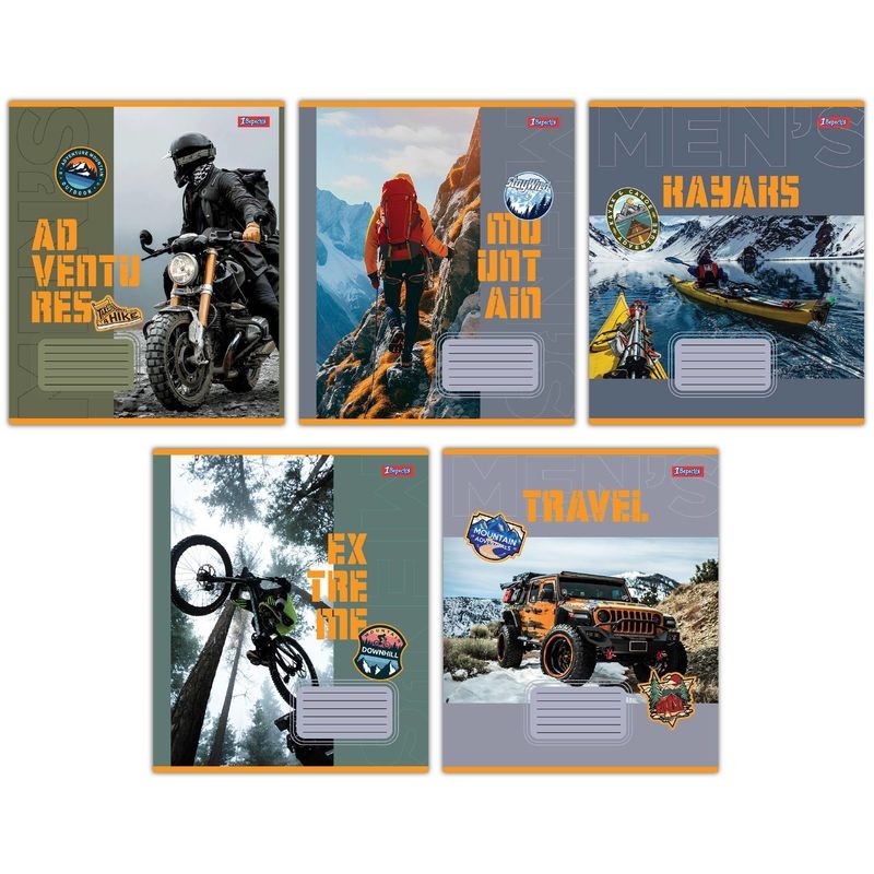 Зошит шкільний 48 аркушів клітинка Mens hobby 1 вересня