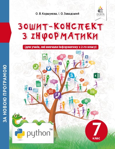 Коршунова 7 клас Зошит-конспект з інформатики