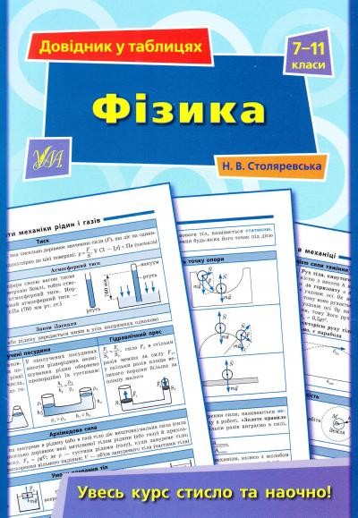Довідник у таблицях Фізика 7 – 11 класи