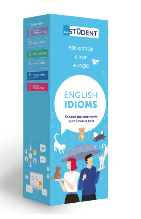 Картки для вивчення англійських слів English Idioms English Student