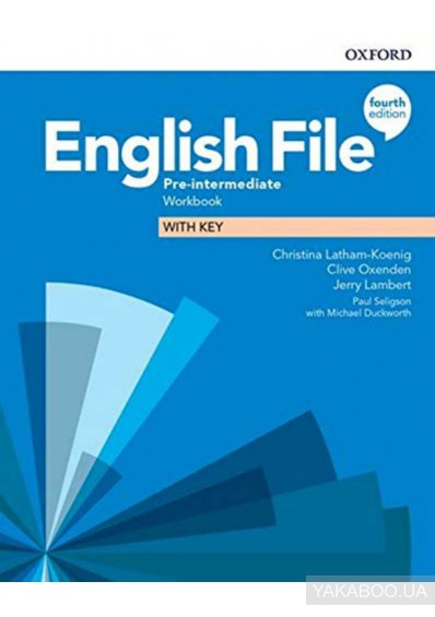English File 4th Edition Pre-intermediate Workbook with key
