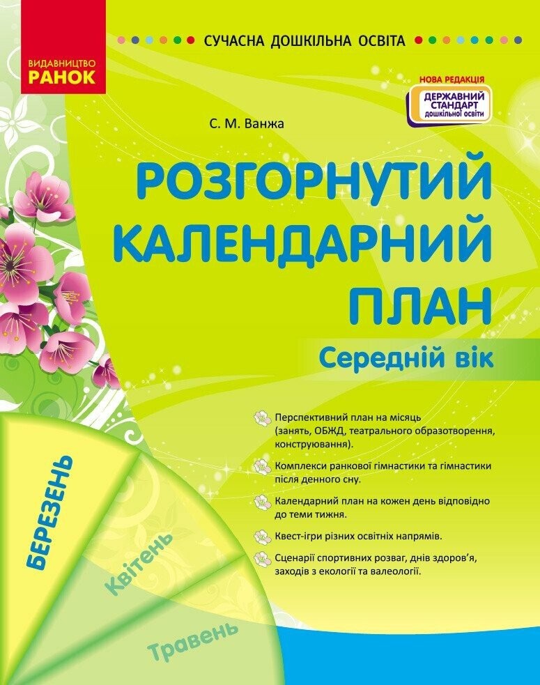 Розгорнутий календарний план БЕРЕЗЕНЬ Середній вік Ванжа