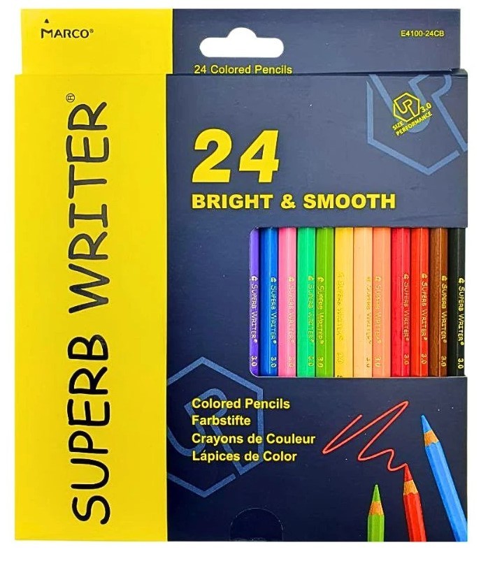 Карандаши цветные Marco 24 цвета