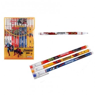 Ручка пиши-стирай 0,5 мм, мікс Avengers 8825 757381 Josef Otten Синя (гель)