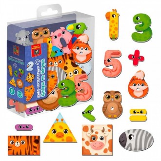 Гра розвиваюча магнітна Диво-математика Цифри та фігури Vladi Toys