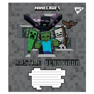 Зошит шкільний 12 аркушів лінія YES Minecraft.j
