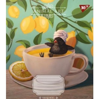 Зошит шкільний 48 аркушів клітинка Animal art YES