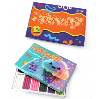 Пластилiн восковий 12 кольорів 240 гр Little Artist