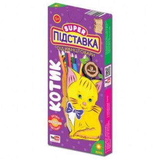Подставка из дерева Котик